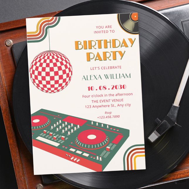 Retro music invitation (Creator Uploaded)