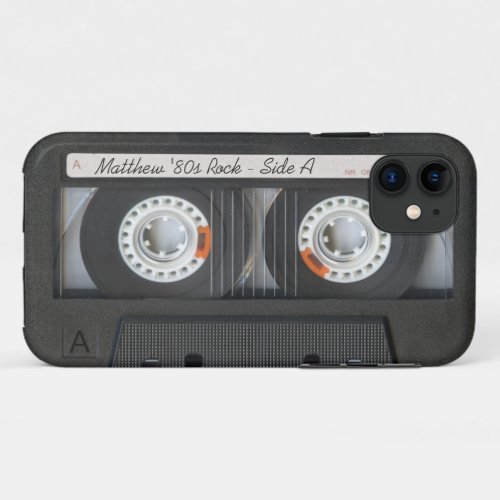 Retro Music Mix Tape Funny Mixtape Look iPhone 11 Case