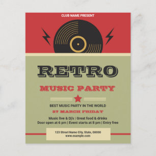 Retro Music Party Flyer