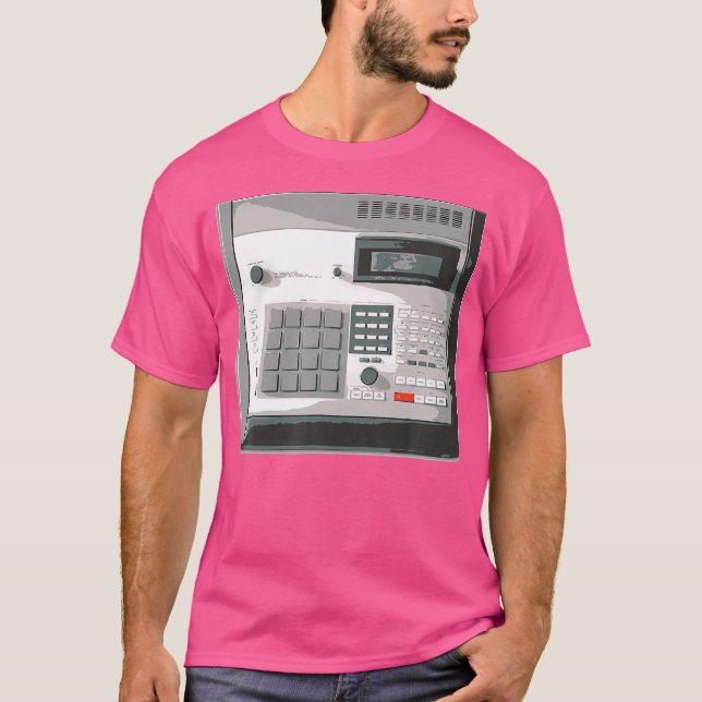 Retro Music Producer Hip Hop Mpc T-Shirt (Front)