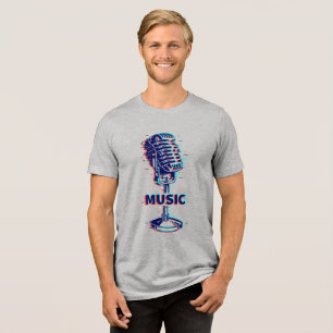 Retro Music Vibes Tri-Blend Shirt