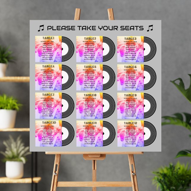 Retro Music Vinyl Record Cover Wedding Foam Board (Creator Uploaded)