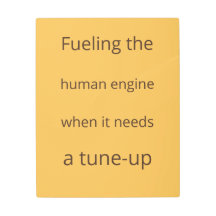 Retro Mustard Heavy Text Perfusionist Print