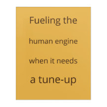 Retro Mustard Heavy Text Perfusionist Print
