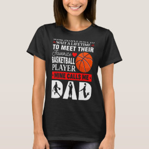 Retro My Favorite Basketball Player Calls Me Dad F T-Shirt