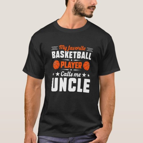 Retro My Favorite Basketball Player Calls Me Uncle T_Shirt