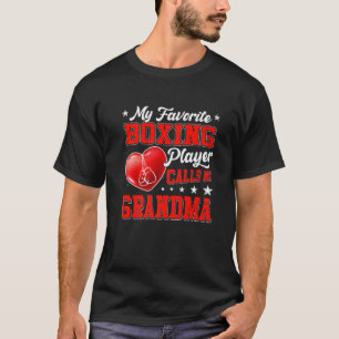 Retro My Favorite Boxing Player Calls Me Grandma T-Shirt