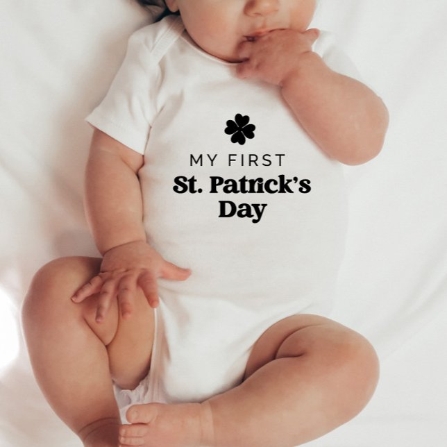 Retro My First Patricks Day Baby Bodysuit (Creator Uploaded)