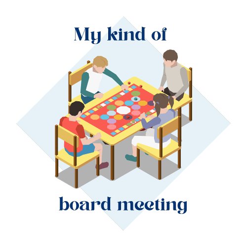 Retro My Kind of Board Meeting Text Board Game T_Shirt