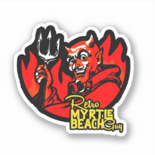 Retro Myrtle Beach Devil Sticker