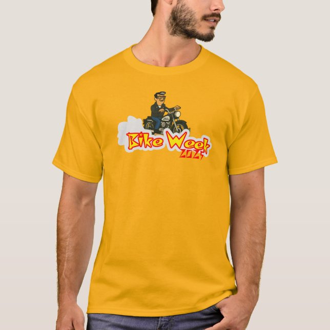 Retro Myrtle Beach Guy Bike Week 2025 T-Shirt (Front)
