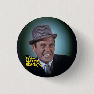 Retro Myrtle beach guy Button