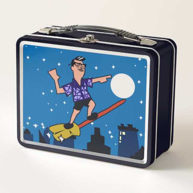 Retro Myrtle Beach Guy Metal Lunch Box (Front)