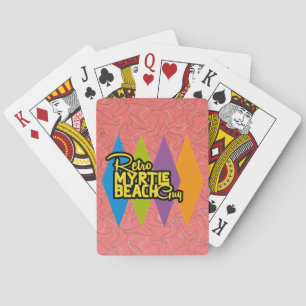 Retro Myrtle Beach Guy Poker Cards