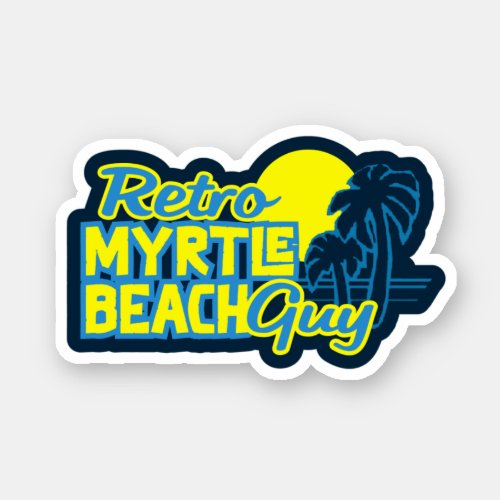 Retro Myrtle Beach Guy Sticker