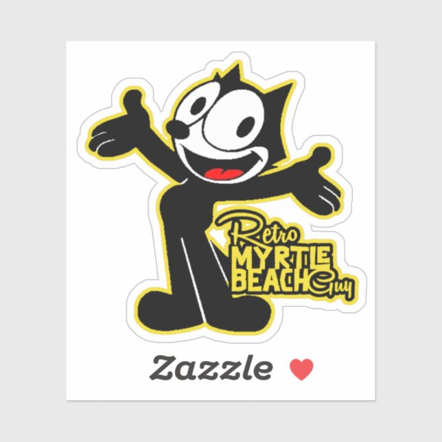 Retro Myrtle Beach Guy  Sticker (Sheet)