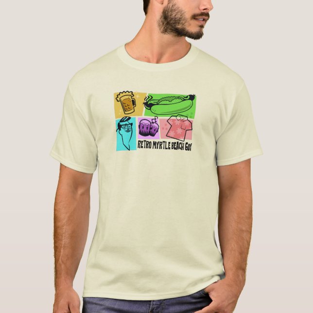 Retro Myrtle Beach Guy T-Shirt (Front)