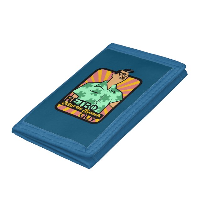 Retro Myrtle Beach Guy Trifold Wallet (Bottom)