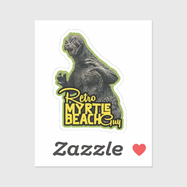 Retro Myrtle Beach Monster Sticker (Sheet)