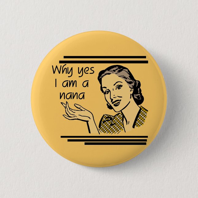 Retro Nana T-shirts and Gifts Pinback Button (Front)