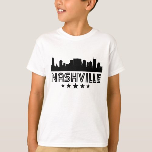 Retro Nashville Skyline T_Shirt