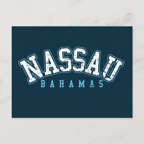 Retro Nassau Bahamas Postcard Vacation Cruise