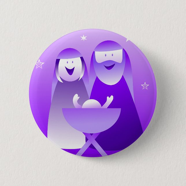 Retro Nativity Button (Front)
