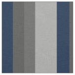 Retro Navy Gray Vertical Stripes Fabric