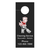 Retro Neighborhood Cleaning Service Advertising Door Hanger Retro Neighborhood Cleaning Service Advertising Door Hanger