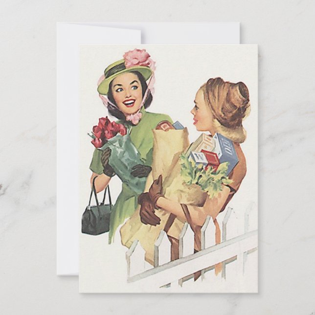 Retro Neighborhood Watch Social Meeting Invitation (Front)