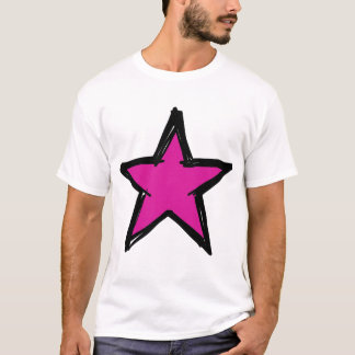 Retro Neo Expressionist Star Graphic Design T-Shirt