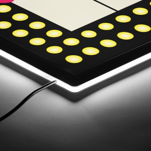 Retro Neon and Lights Style Home Theater Marquee LED Sign (Corner)