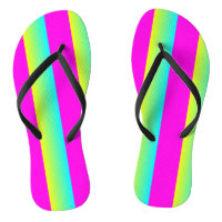 Retro Neon Blend Flip Flops