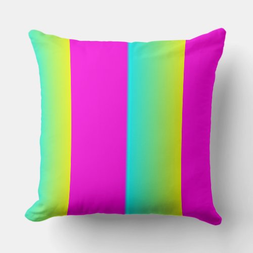 Retro Neon Blend Square Pillow