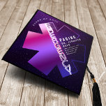 Retro Neon Graduation Medical Student Graduation Cap Topper<br><div class="desc">Turn heads on graduation day with this bold cap topper! Featuring a neon retro 80s design,  the medical cross shines bright with 'EMERGENCY' in iconic 80s-style font,  set against a dark purple galaxy background. Perfect for future healthcare heroes ready to shine. Make your milestone unforgettable!</div>