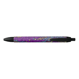Retro Neon Maze Pattern – Arcade Aesthetic Pen