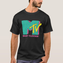 Retro Neon Vibes Logo – 80s Aesthetic Desi T-Shirt