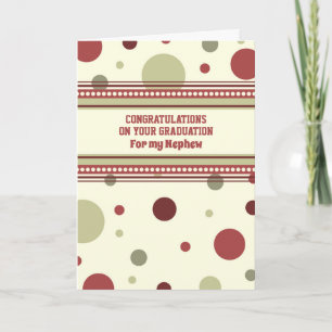 Retro Nephew Congratulations Graduation Card