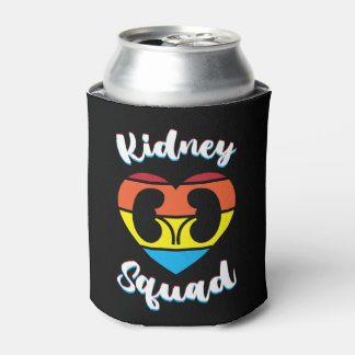Retro Nephrology Team Dialysis Nurse Kidney Squad Can Cooler
