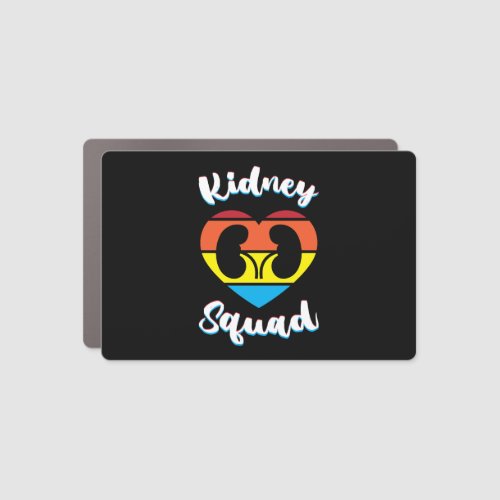 Retro Nephrology Team Dialysis Nurse Kidney Squad Car Magnet