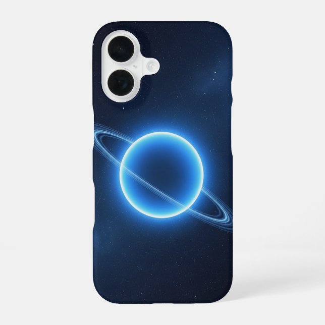 Retro Neptune Glow iPhone Case (Back)