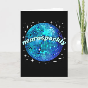 Retro Neurodivergent Neurosparkly Autism Spectrum Card