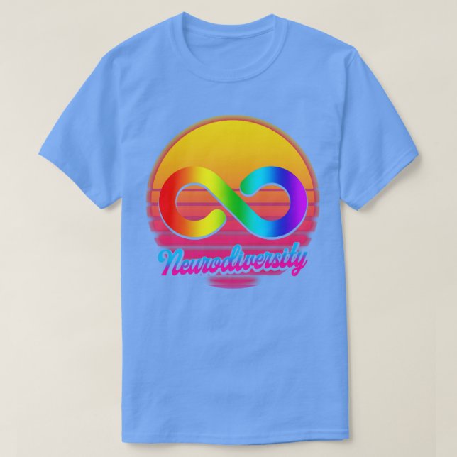 Retro Neurodiversity T-Shirt (Design Front)