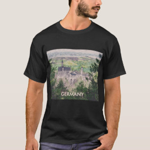 Retro Neuschwanstein Castle in Germany T-Shirt