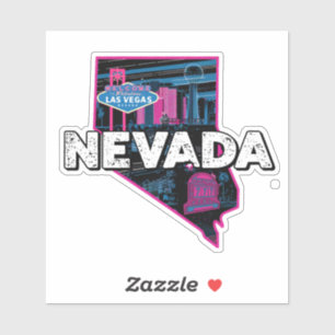 Retro Nevada State Car Sticker