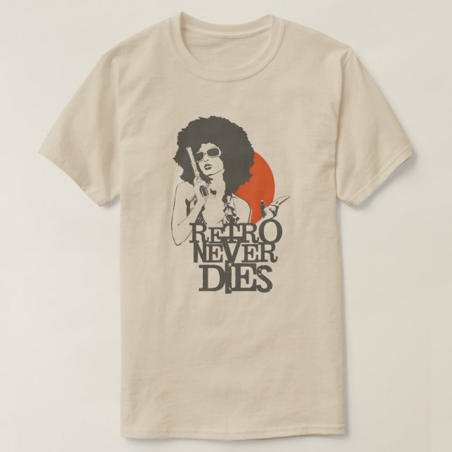 RETRO NEVER DIES T-Shirt (Design Front)