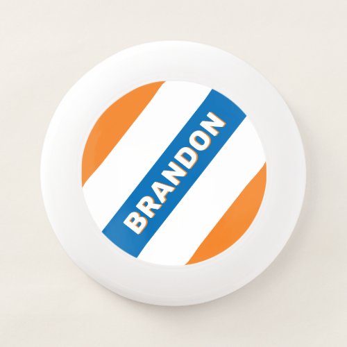 Retro New Amsterdam Bold Stripes with Name Wham-O Frisbee