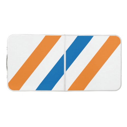 Retro New Amsterdam Stripes Tailgate  Beer Pong Table