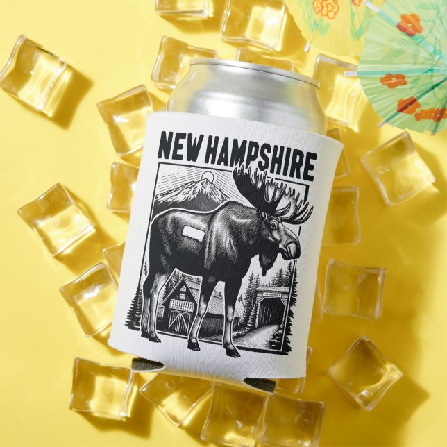 Retro New Hampshire Can Cooler (In Situ Summer)