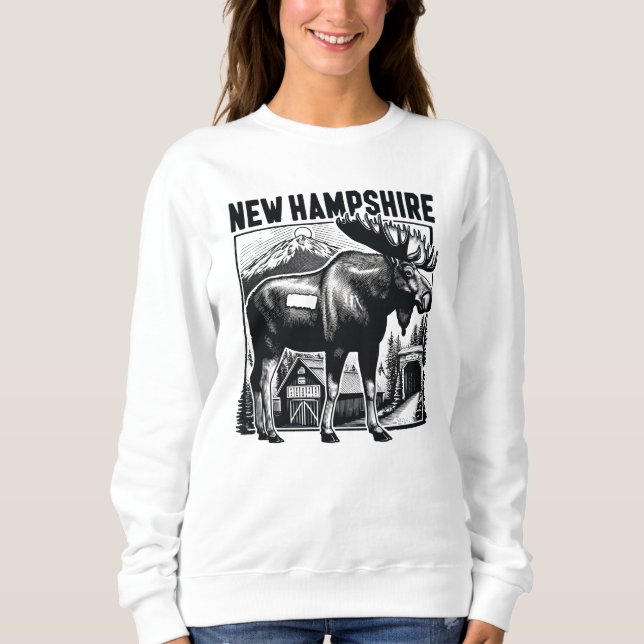 Retro New Hampshire Sweatshirt (Front)